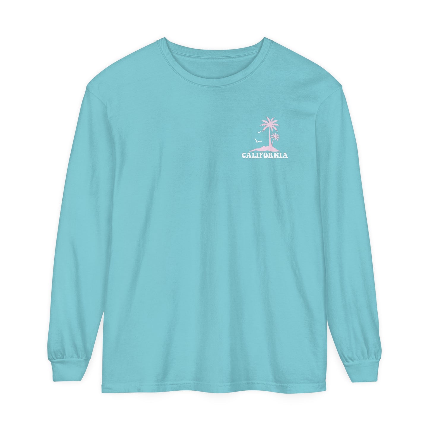 Beach Bum Wild Waves California 2024 Comfort Colors Long Sleeve