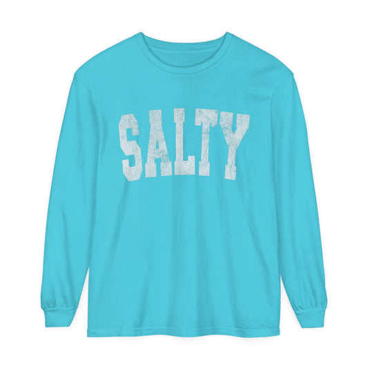 SALTY Super comfortable premium unisex long sleeve Tee, by Comfort Colors
