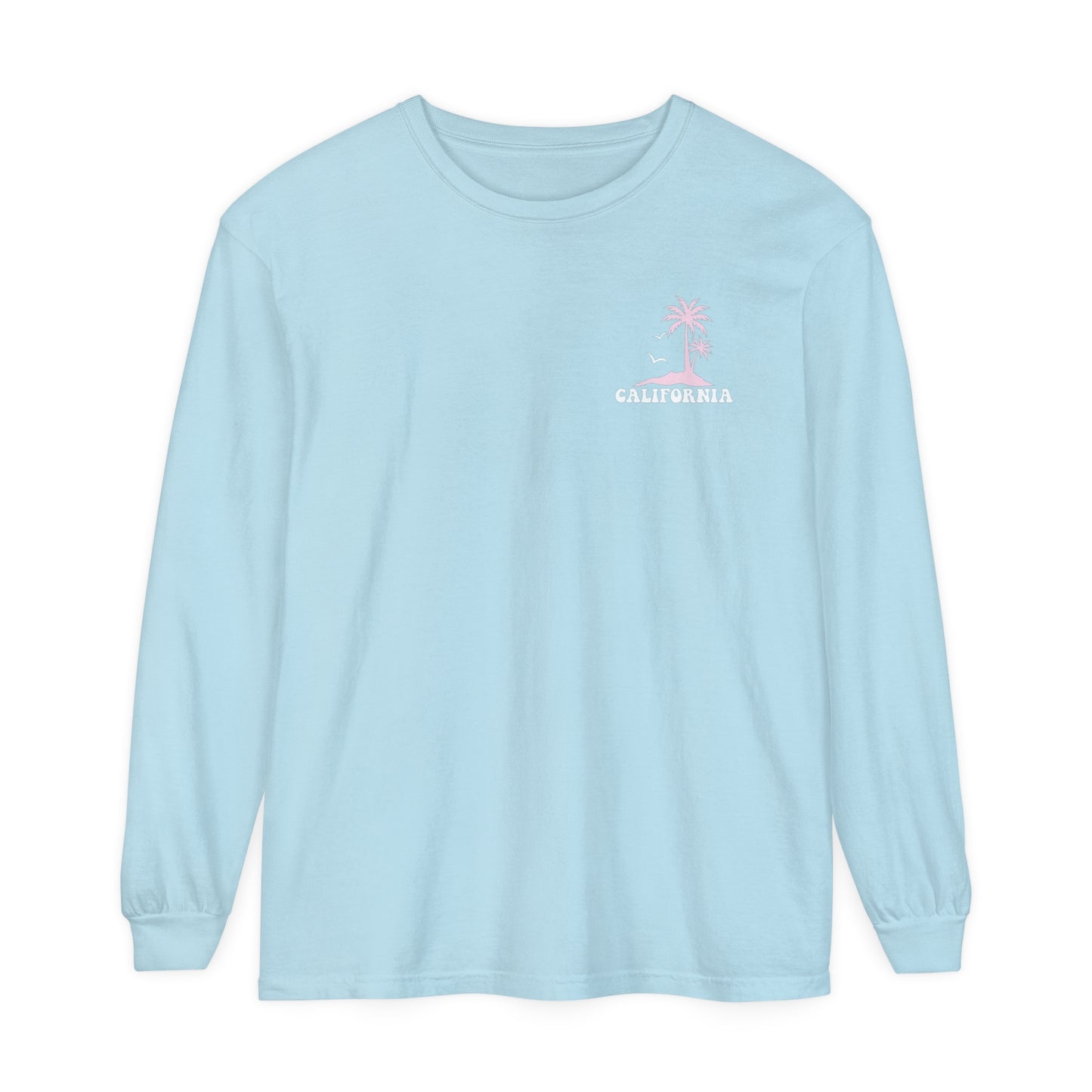 Beach Bum Wild Waves California 2024 Comfort Colors Long Sleeve