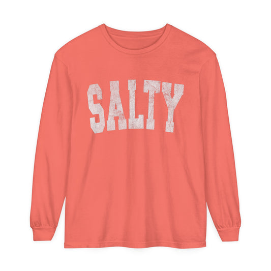 SALTY Super comfortable premium unisex long sleeve Tee, by Comfort Colors