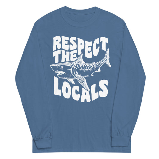 Respect the Locals Shark Long Sleeve Shirt