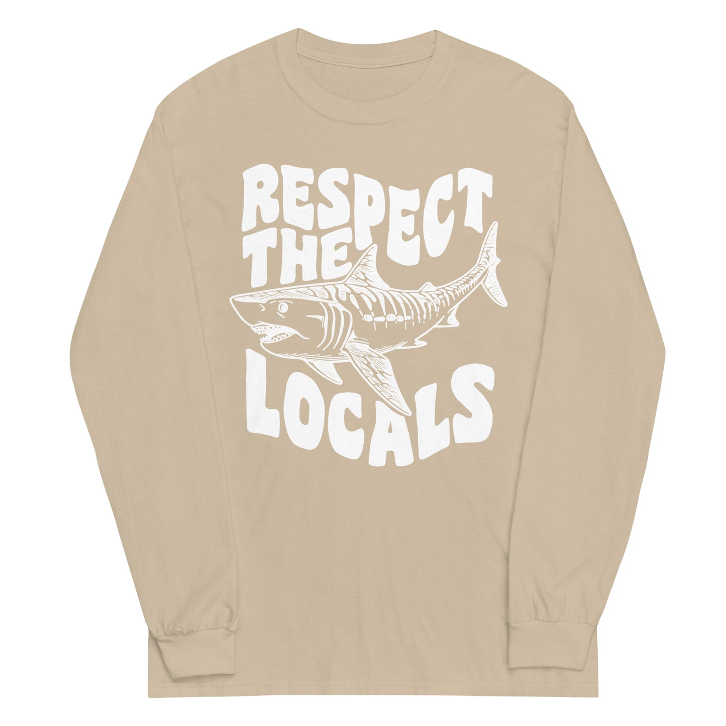 Respect the Locals Shark Long Sleeve Shirt