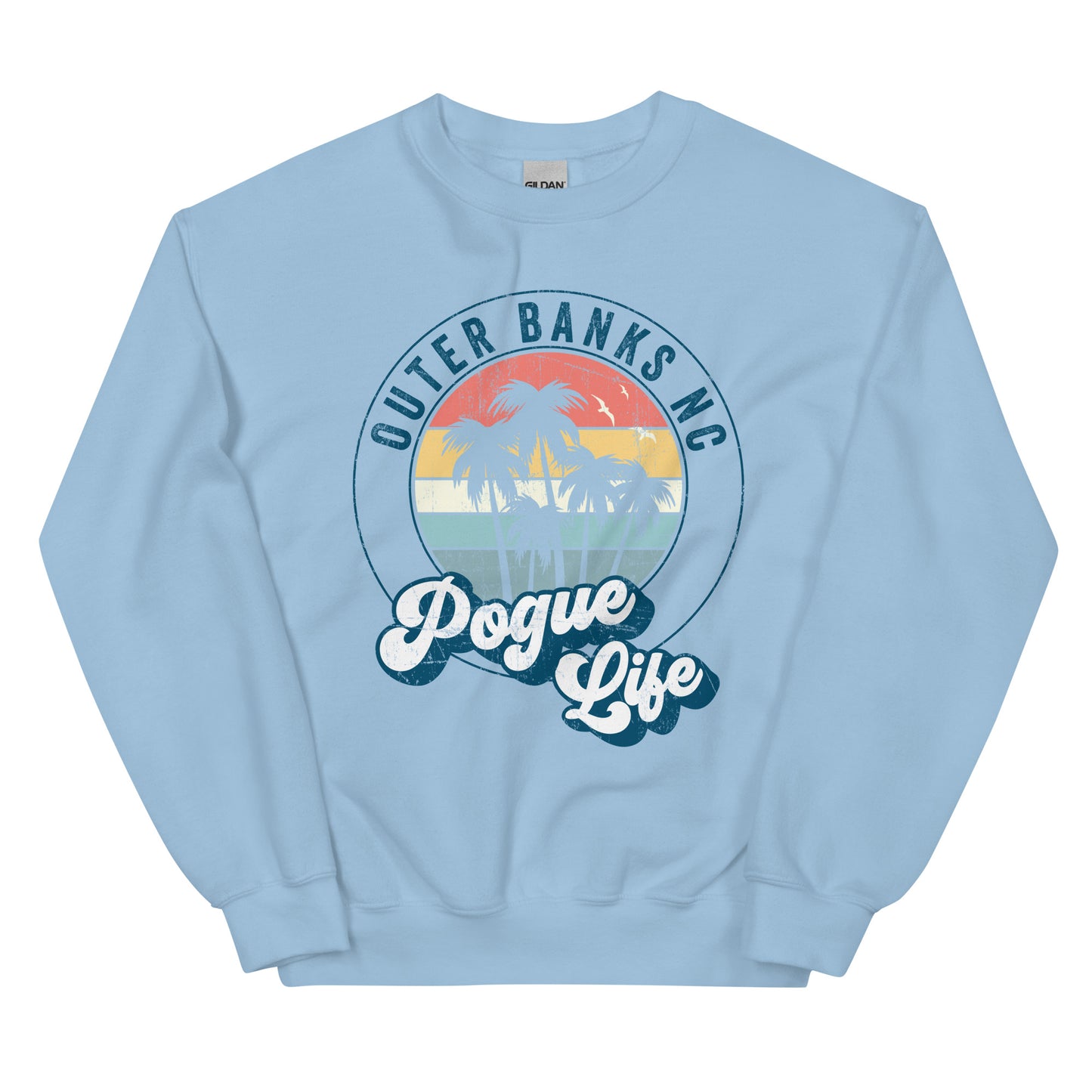 Outer Banks Pogue Life Sweatshirt, Cozy Oversized Beachwear for Your Vacation Style, Perfect Gift for Outer Banks NC Beach Lovers