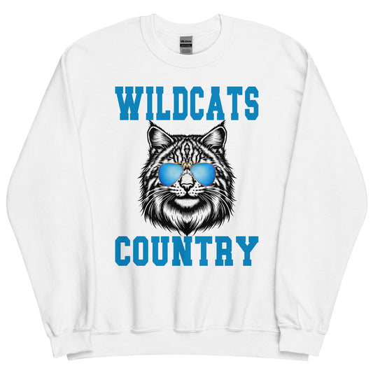 WIldcats Country Sports Mascot Unisex Sweatshirt