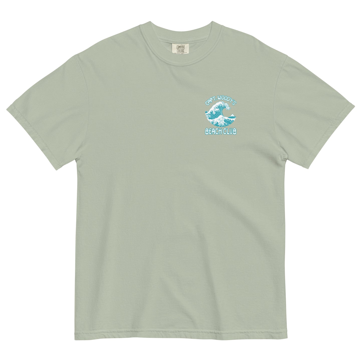 Capt. Woody's Bech Club Big Surf Wave Comfort Colors T-Shirt