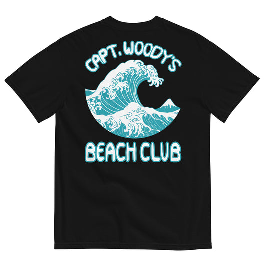 Capt. Woody's Bech Club Big Surf Wave Comfort Colors T-Shirt