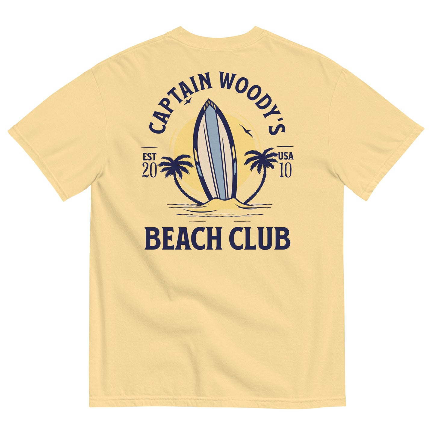 Captain Woody's Beach Club Since 2010 Comfort Colors Unisex T-shirt