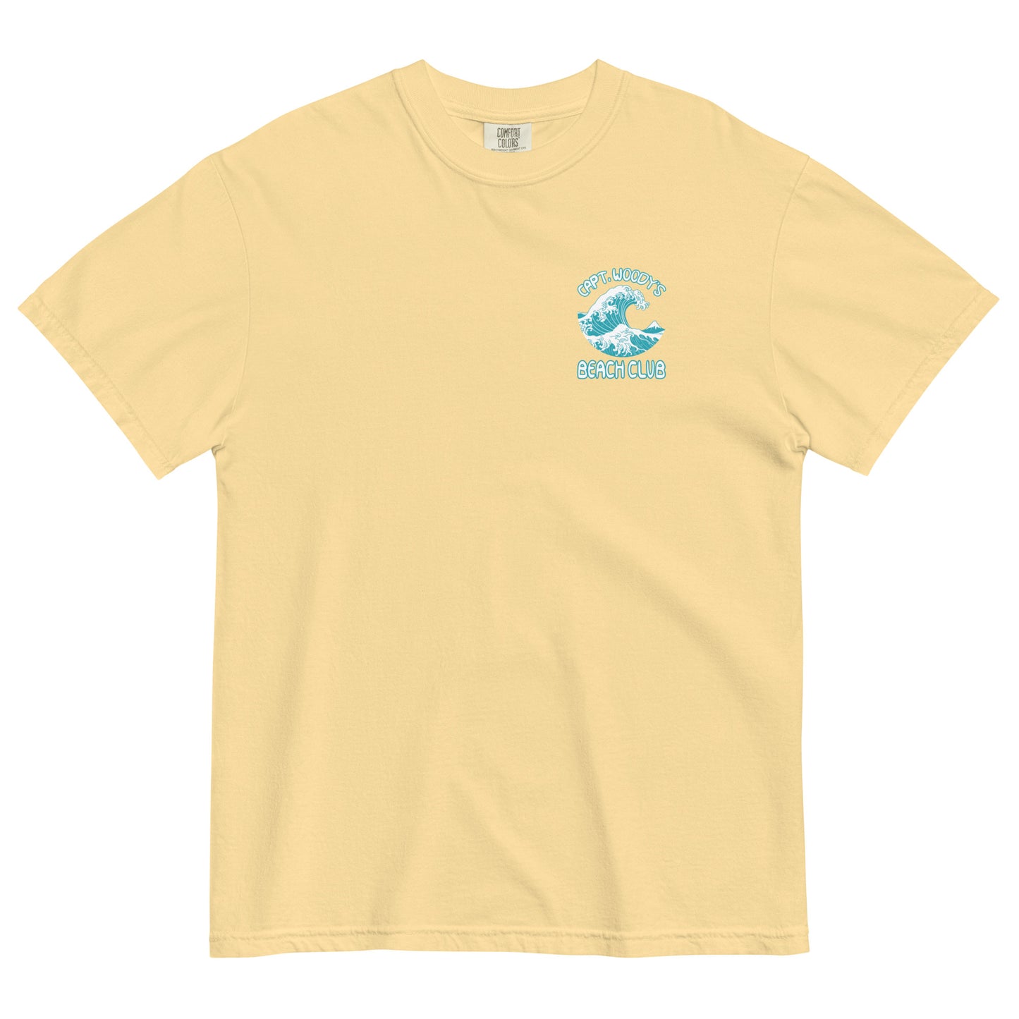 Capt. Woody's Bech Club Big Surf Wave Comfort Colors T-Shirt