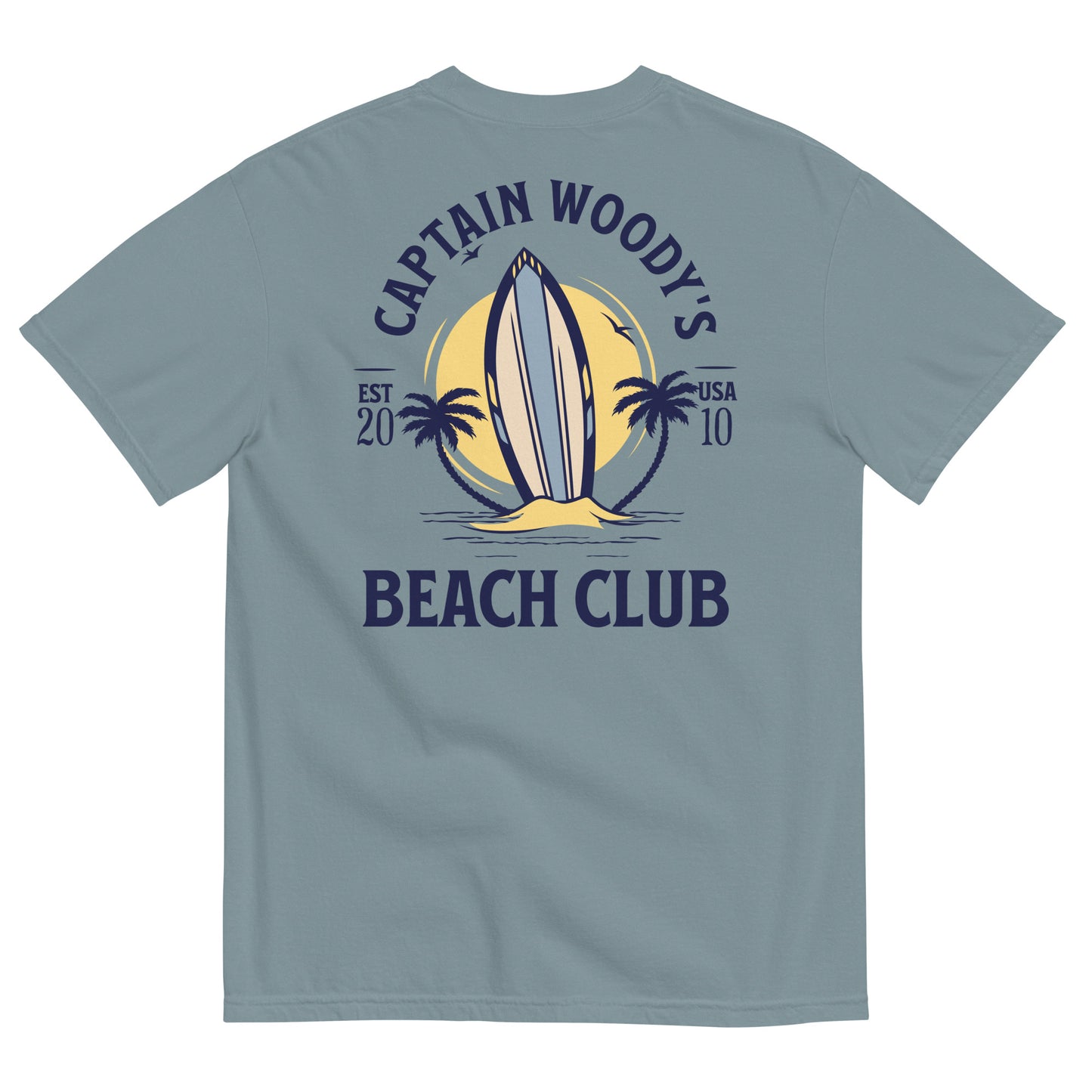 Captain Woody's Beach Club Since 2010 Comfort Colors Unisex T-shirt