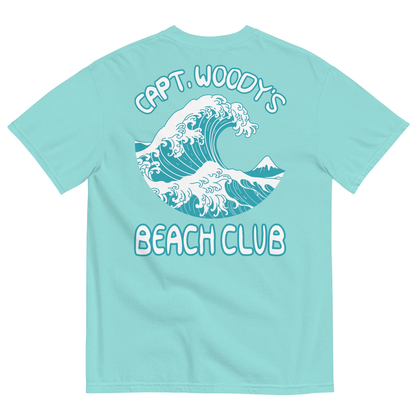 Capt. Woody's Bech Club Big Surf Wave Comfort Colors T-Shirt