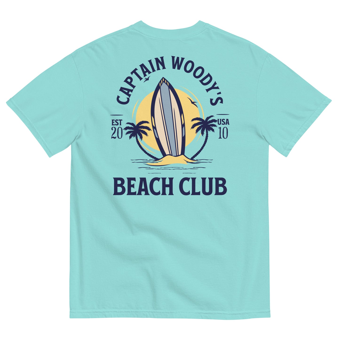 Captain Woody's Beach Club Since 2010 Comfort Colors Unisex T-shirt