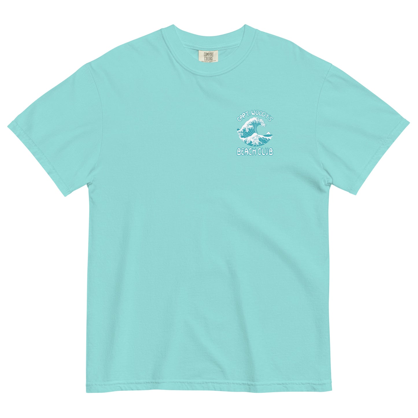 Capt. Woody's Bech Club Big Surf Wave Comfort Colors T-Shirt