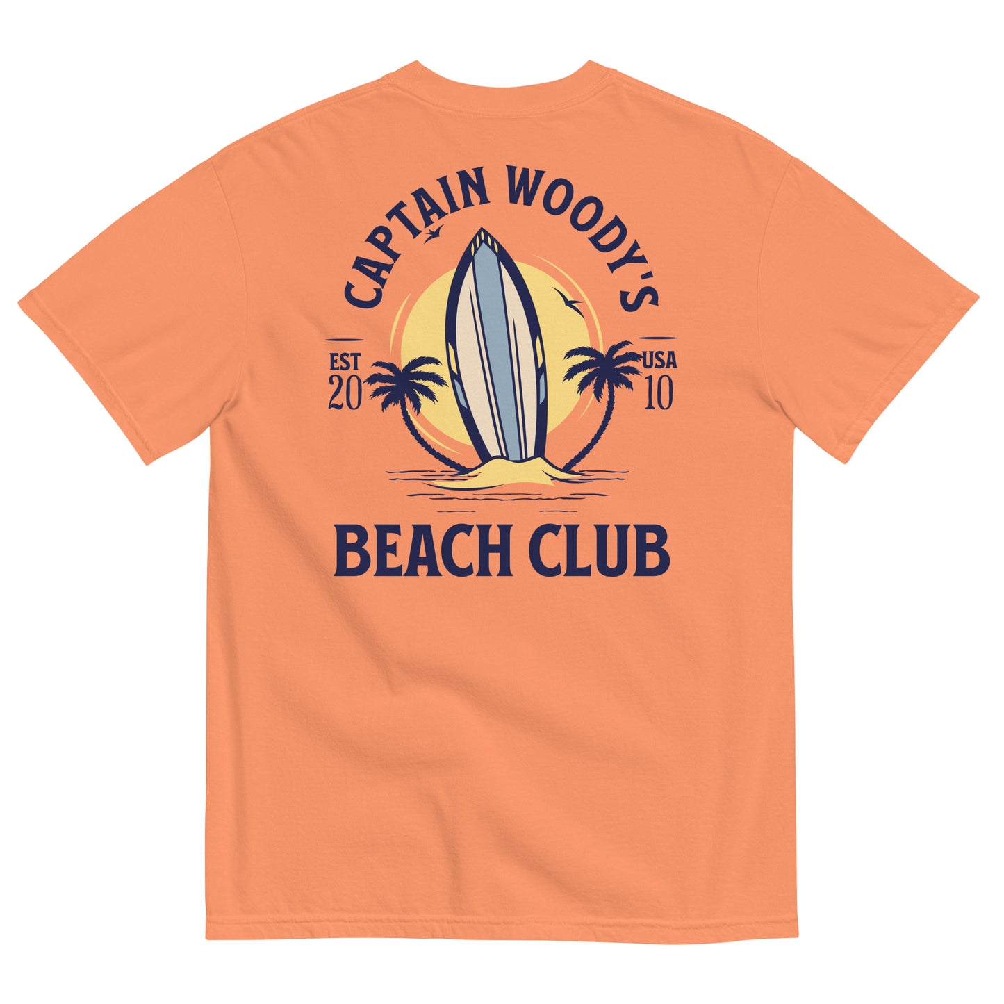 Captain Woody's Beach Club Since 2010 Comfort Colors Unisex T-shirt