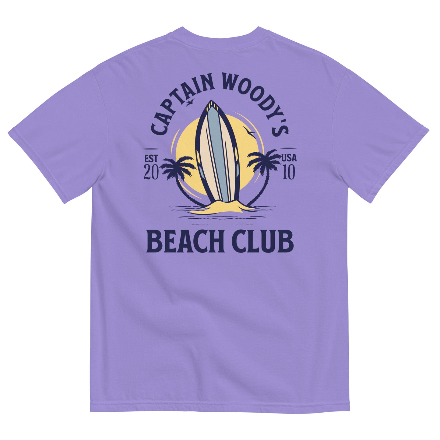 Captain Woody's Beach Club Since 2010 Comfort Colors Unisex T-shirt