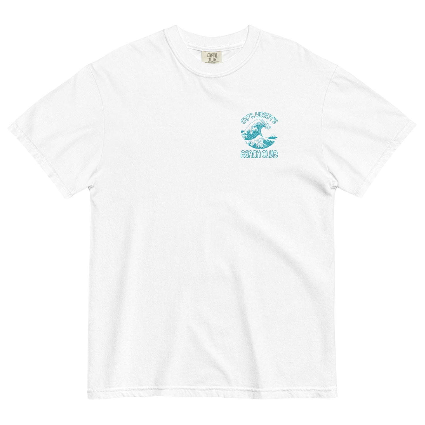 Capt. Woody's Bech Club Big Surf Wave Comfort Colors T-Shirt
