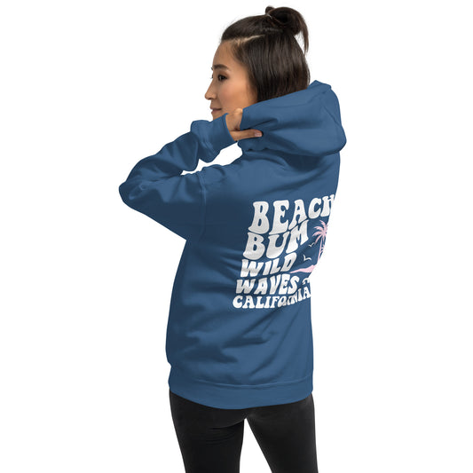 Beach Bum Wild Waves 2024 California Hoodie