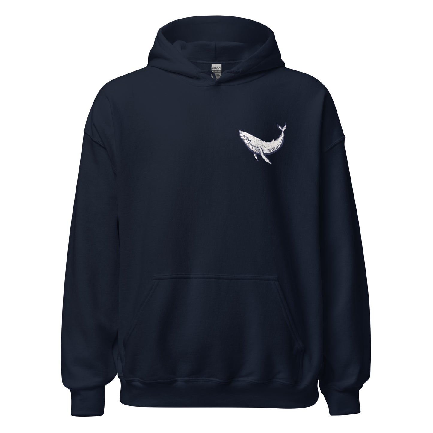 Whale Sea Life Hoodie / Back and Front Print