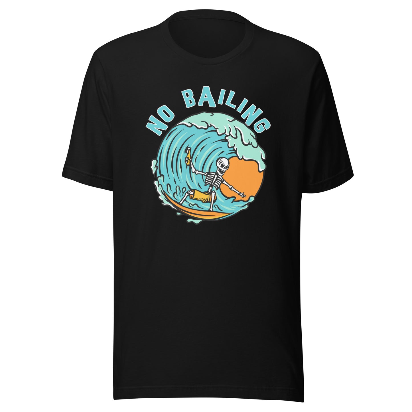 No Bailing Beach Surfer unisex Bella Canvas 3001