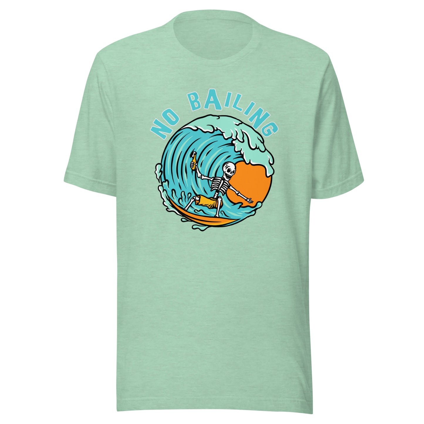 No Bailing Beach Surfer unisex Bella Canvas 3001