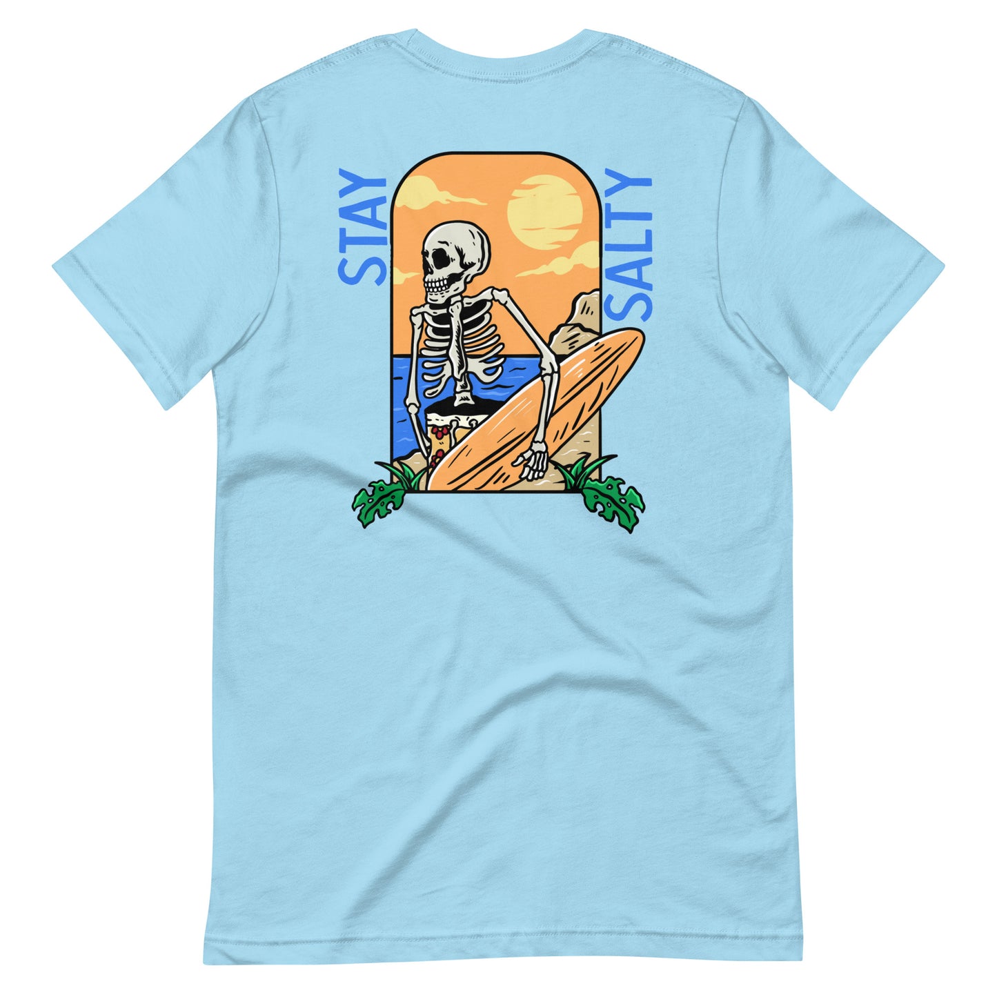 Stay Salty Skeleton Surfer w/front Salty Crew T-shirt