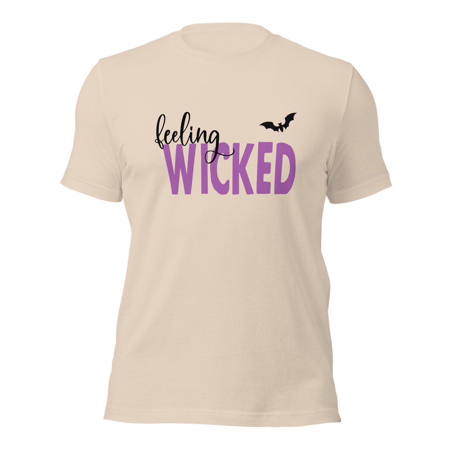 Feeling Wicked Halloween Shirt, Edgy Halloween Graphic Tee for Parties, Trick or Treat, or Chilling with a Movie