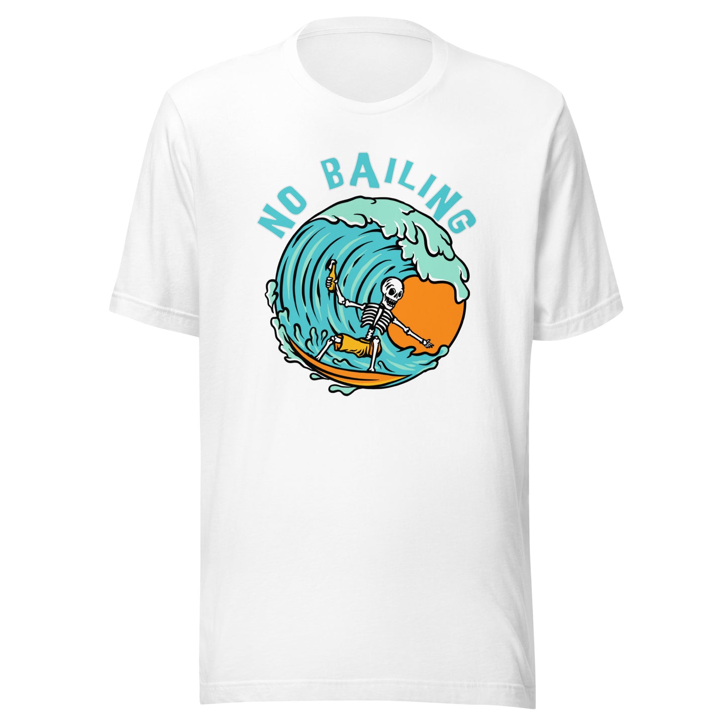 No Bailing Beach Surfer unisex Bella Canvas 3001
