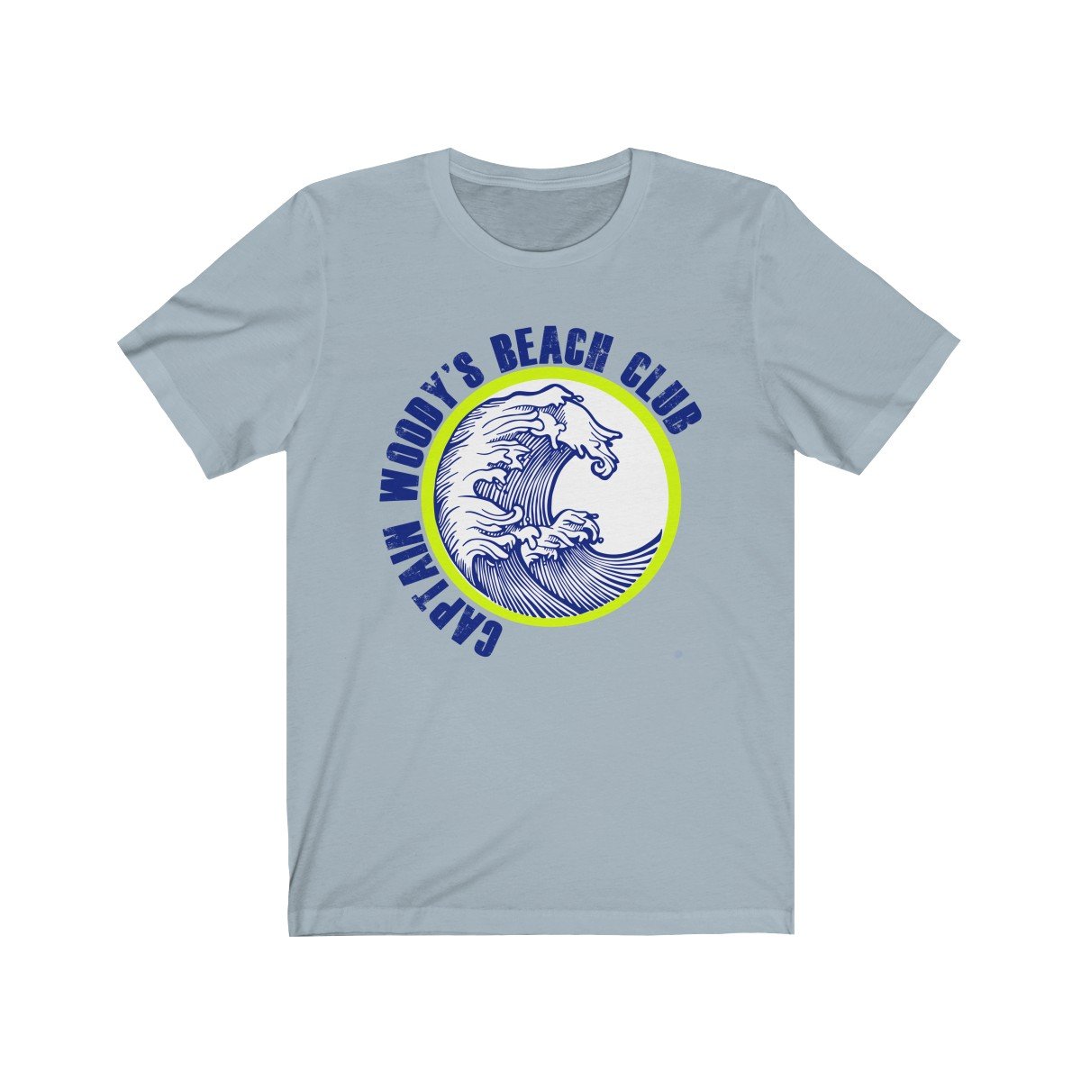 Captain Woody's Beach Club Big Wave Unisex Short Sleeve T-Shirt - Captain Woody's Beach Club