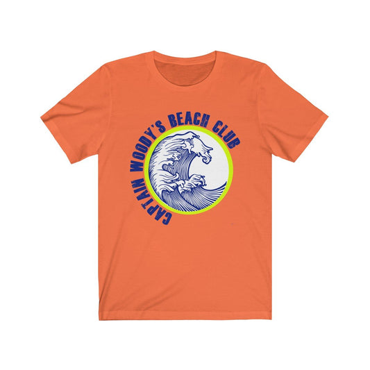 Captain Woody's Beach Club Big Wave Unisex Short Sleeve T-Shirt - Captain Woody's Beach Club