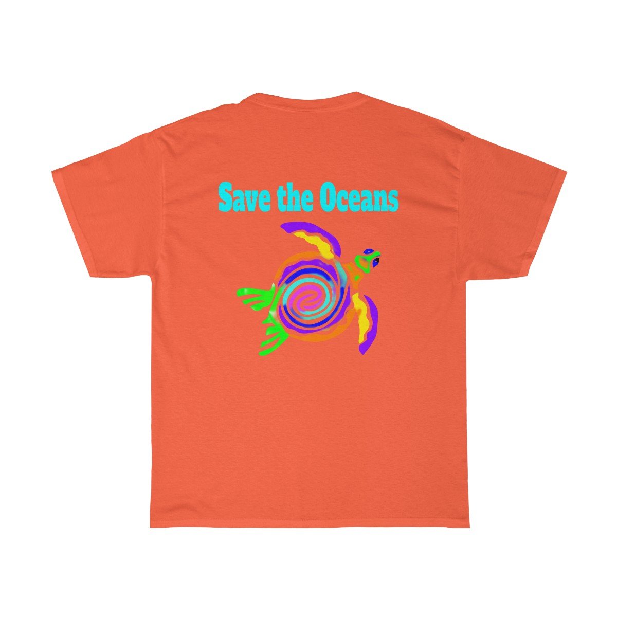 Save the Ocean Unisex Short Sleeve Sea Turtle T-Shirt - Captain Woody's Beach Club