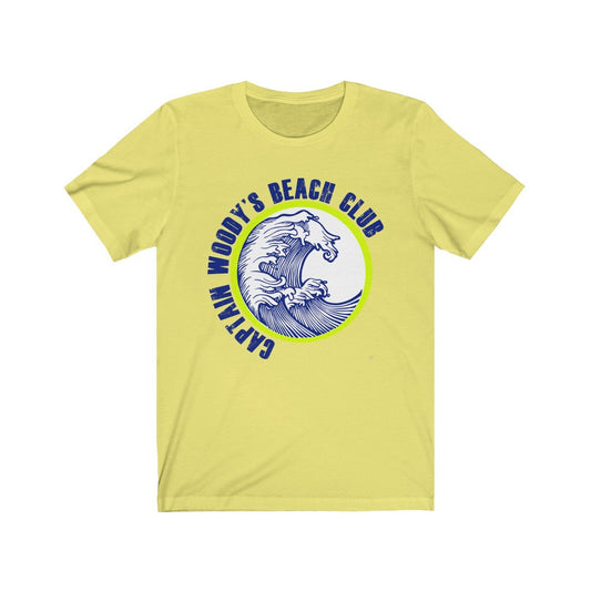 Captain Woody's Beach Club Big Wave Unisex Short Sleeve T-Shirt - Captain Woody's Beach Club