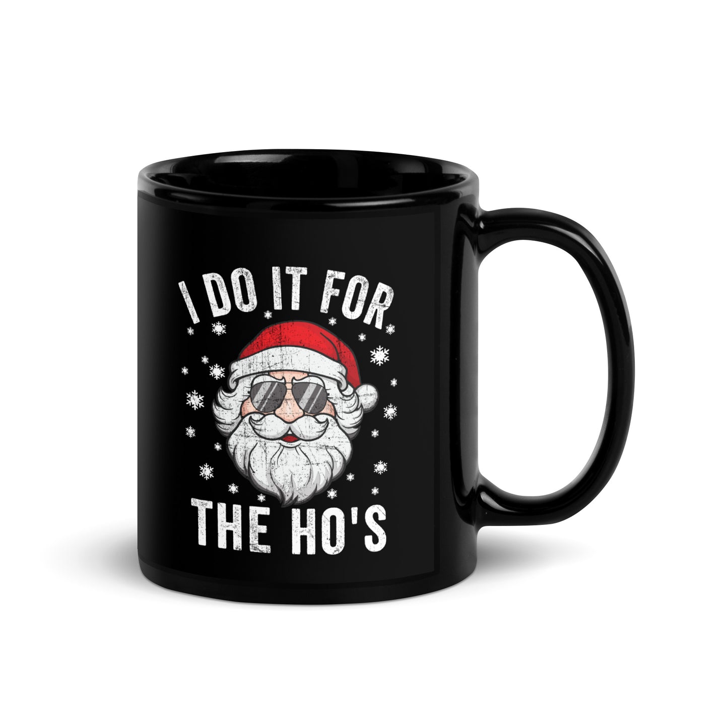 I Do It For The Ho's Coffee Mug, Funny Christmas Ceramic Mug for Holiday Cheer, Unique Gift for Coffee Lovers