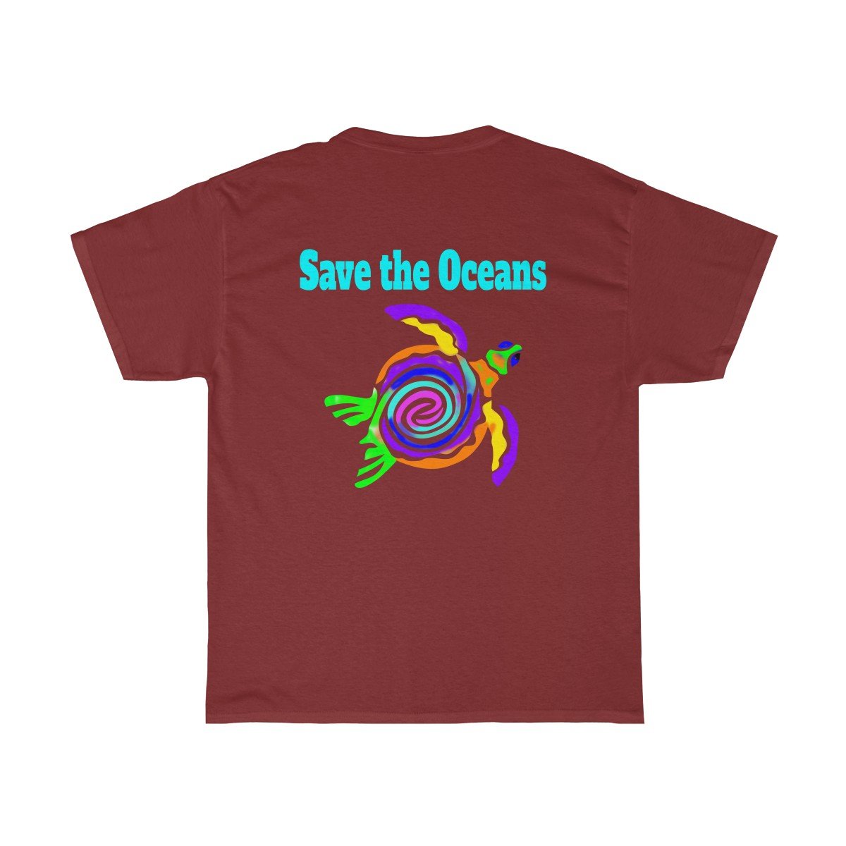 Save the Ocean Unisex Short Sleeve Sea Turtle T-Shirt - Captain Woody's Beach Club