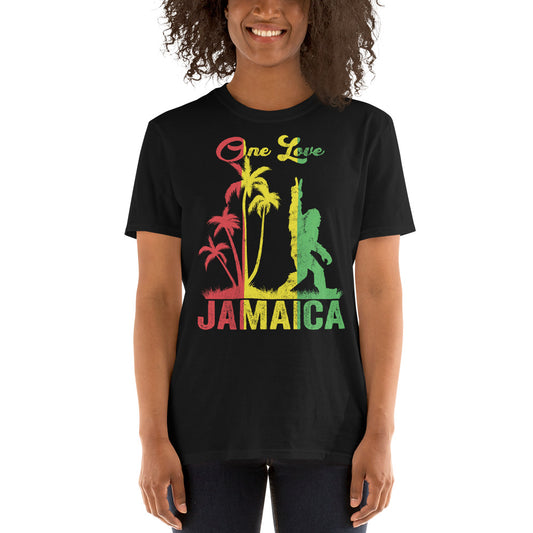 One Love Bigfoot Jamaica - Unisex T-Shirt - Captain Woody's Shirts & Beach Club