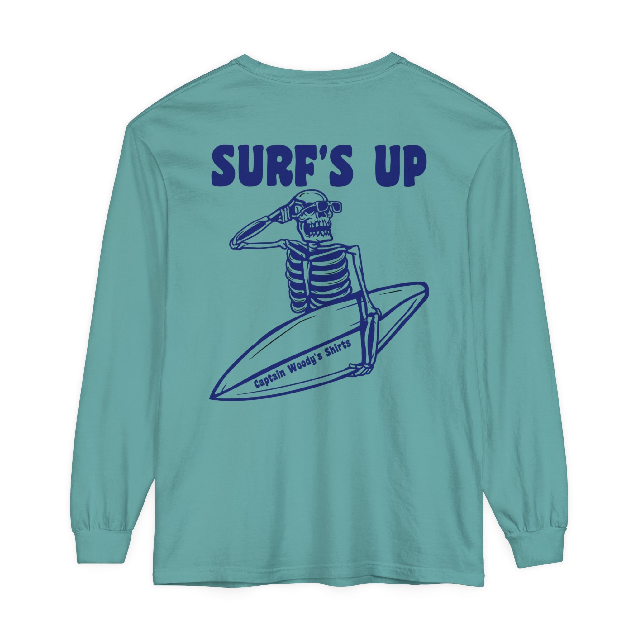 SURF'S UP Comfort Colors Unisex Long Sleeve T-Shirt - Captain Woody's Shirts & Beach Club
