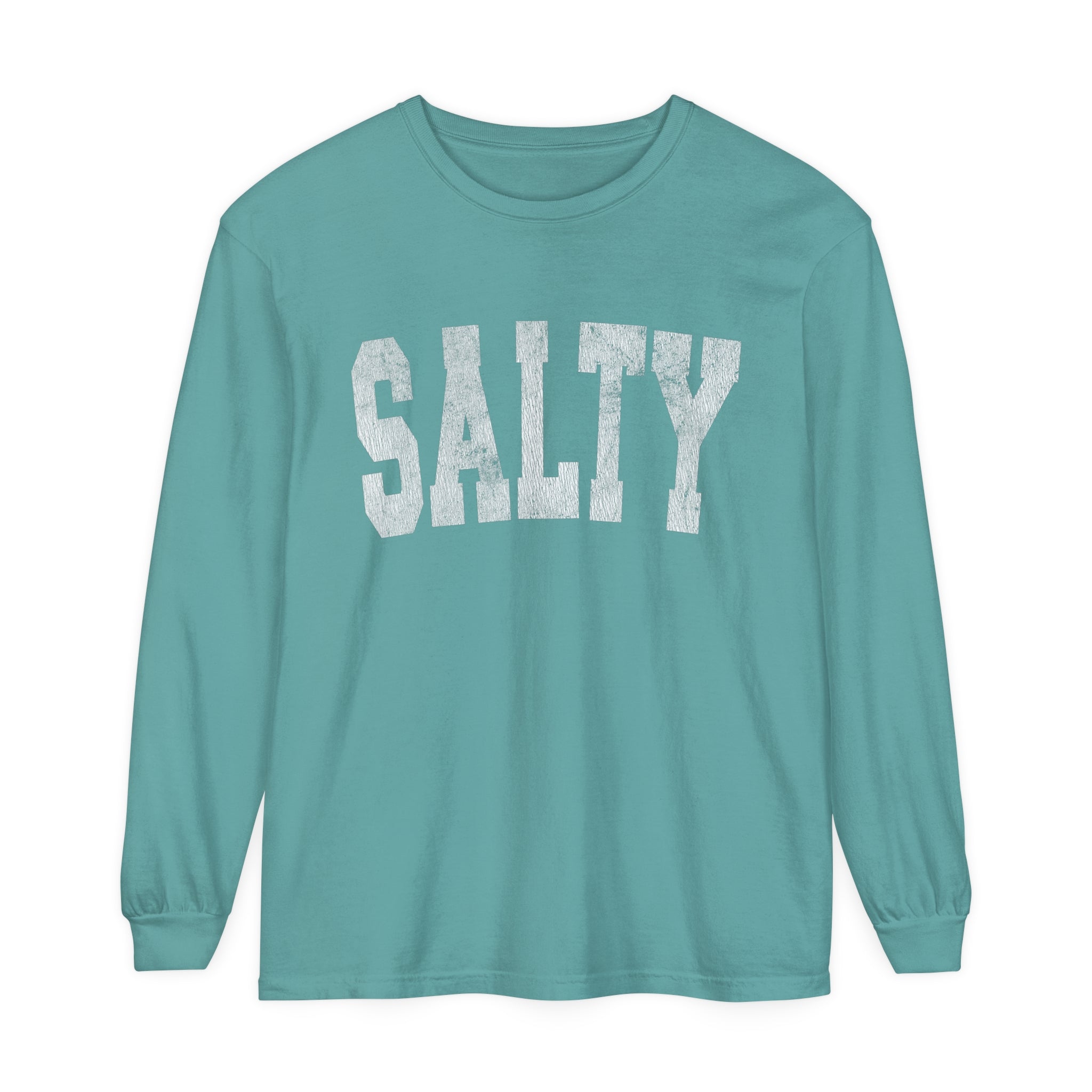 SALTY Super comfortable premium unisex long sleeve Tee, by Comfort Colors - Captain Woody's Shirts & Beach Club
