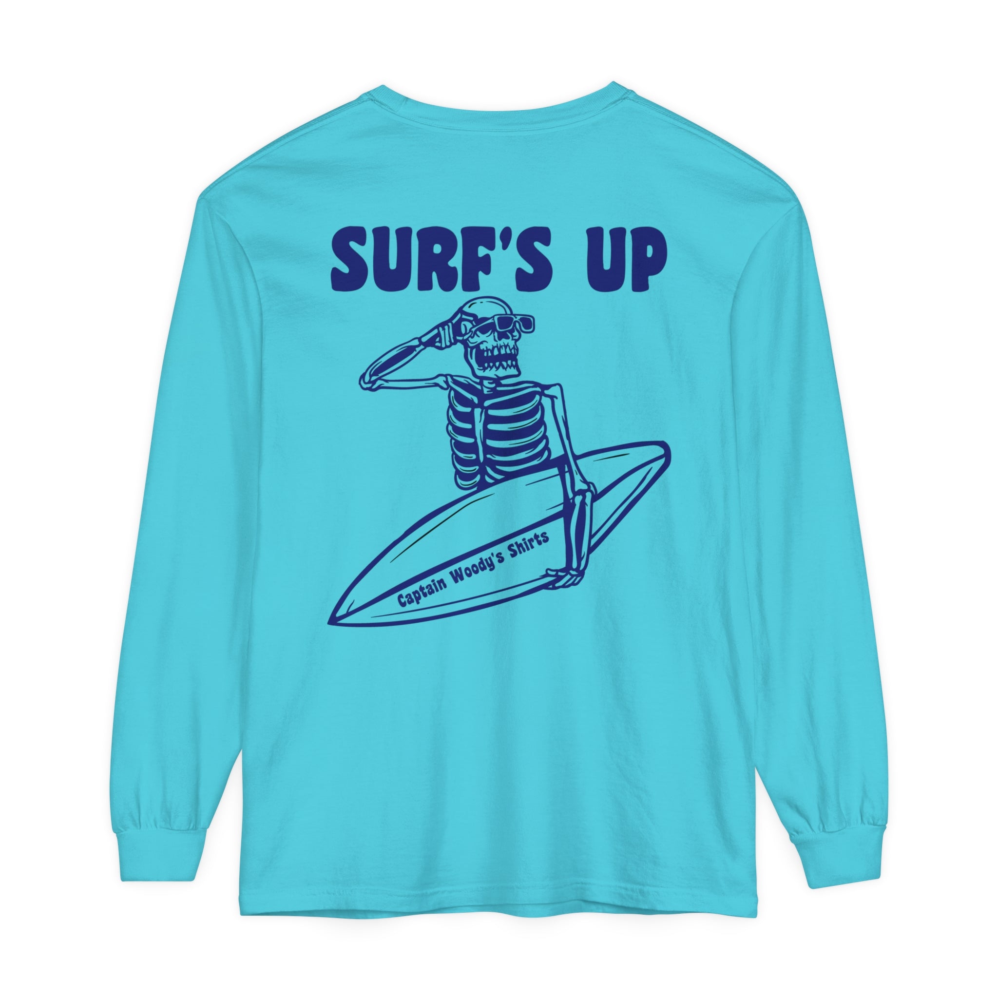 SURF'S UP Comfort Colors Unisex Long Sleeve T-Shirt - Captain Woody's Shirts & Beach Club