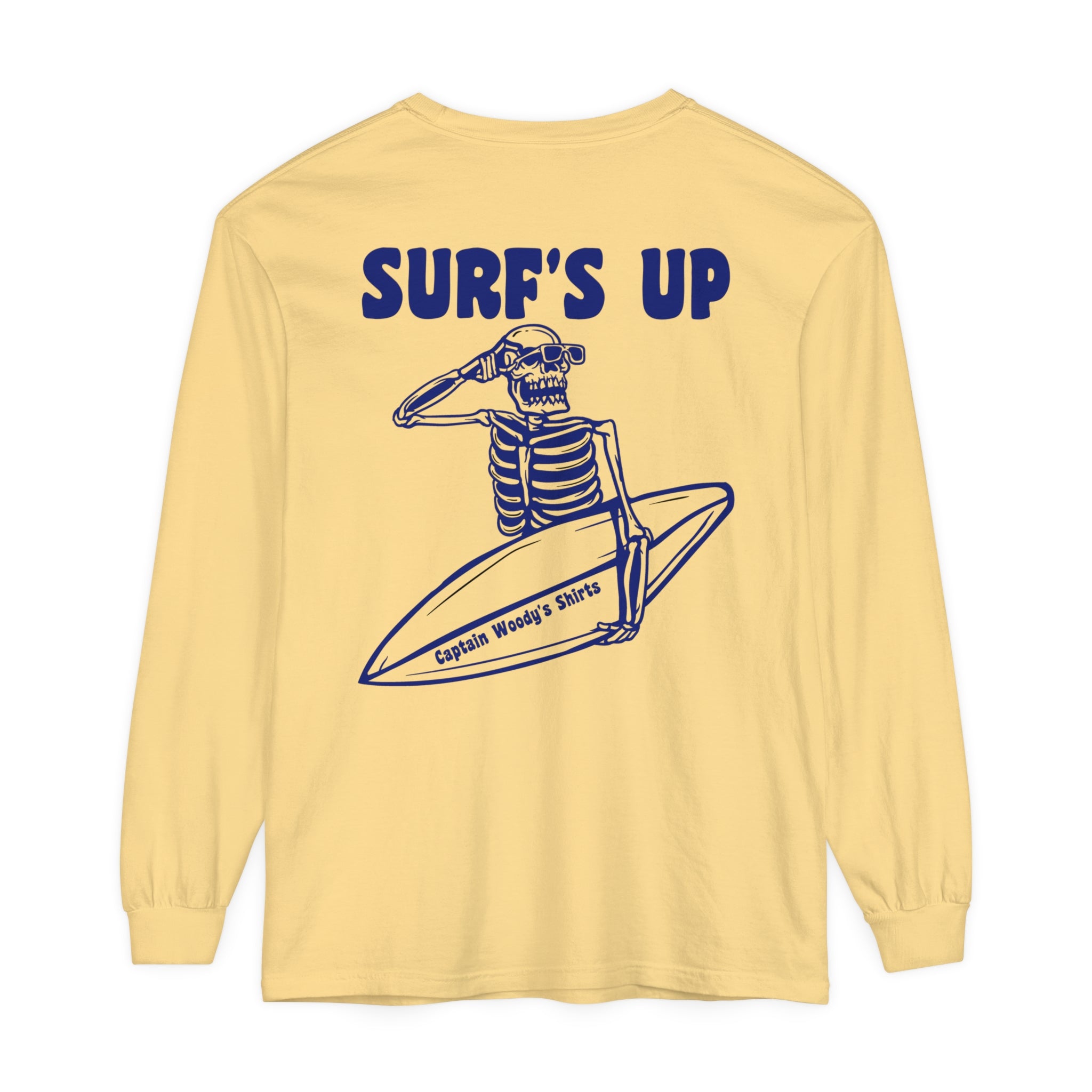 SURF'S UP Comfort Colors Unisex Long Sleeve T-Shirt - Captain Woody's Shirts & Beach Club