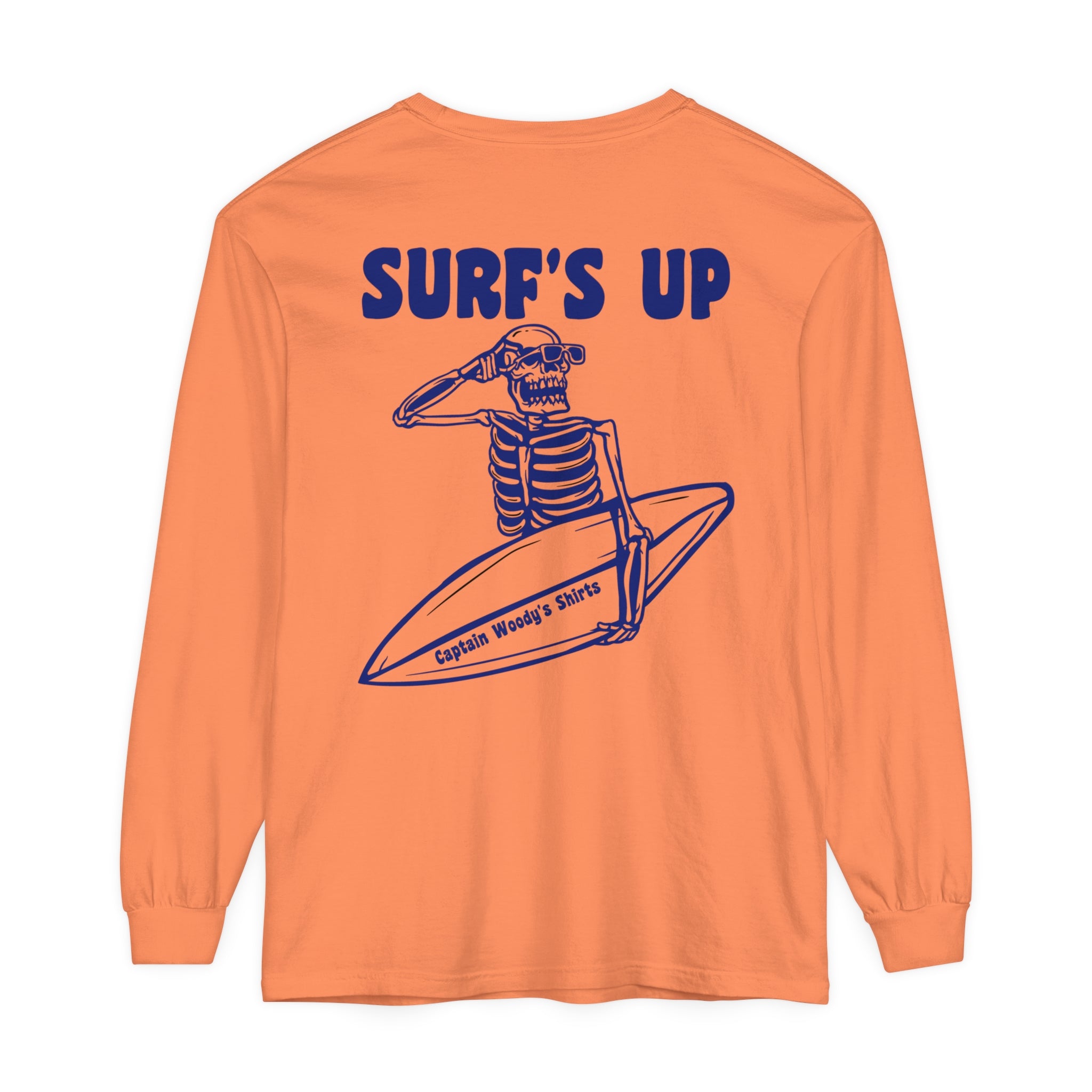 SURF'S UP Comfort Colors Unisex Long Sleeve T-Shirt - Captain Woody's Shirts & Beach Club