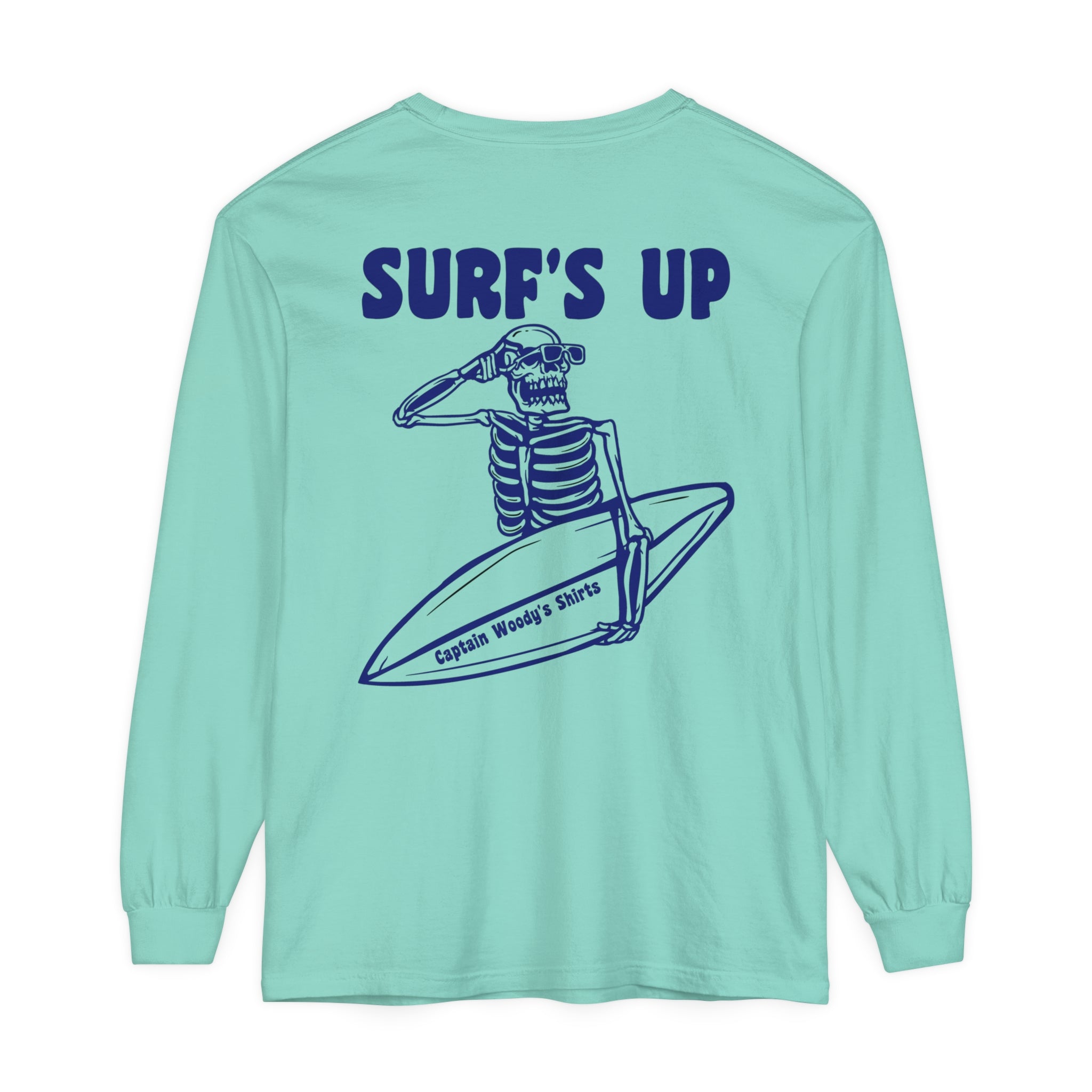SURF'S UP Comfort Colors Unisex Long Sleeve T-Shirt - Captain Woody's Shirts & Beach Club