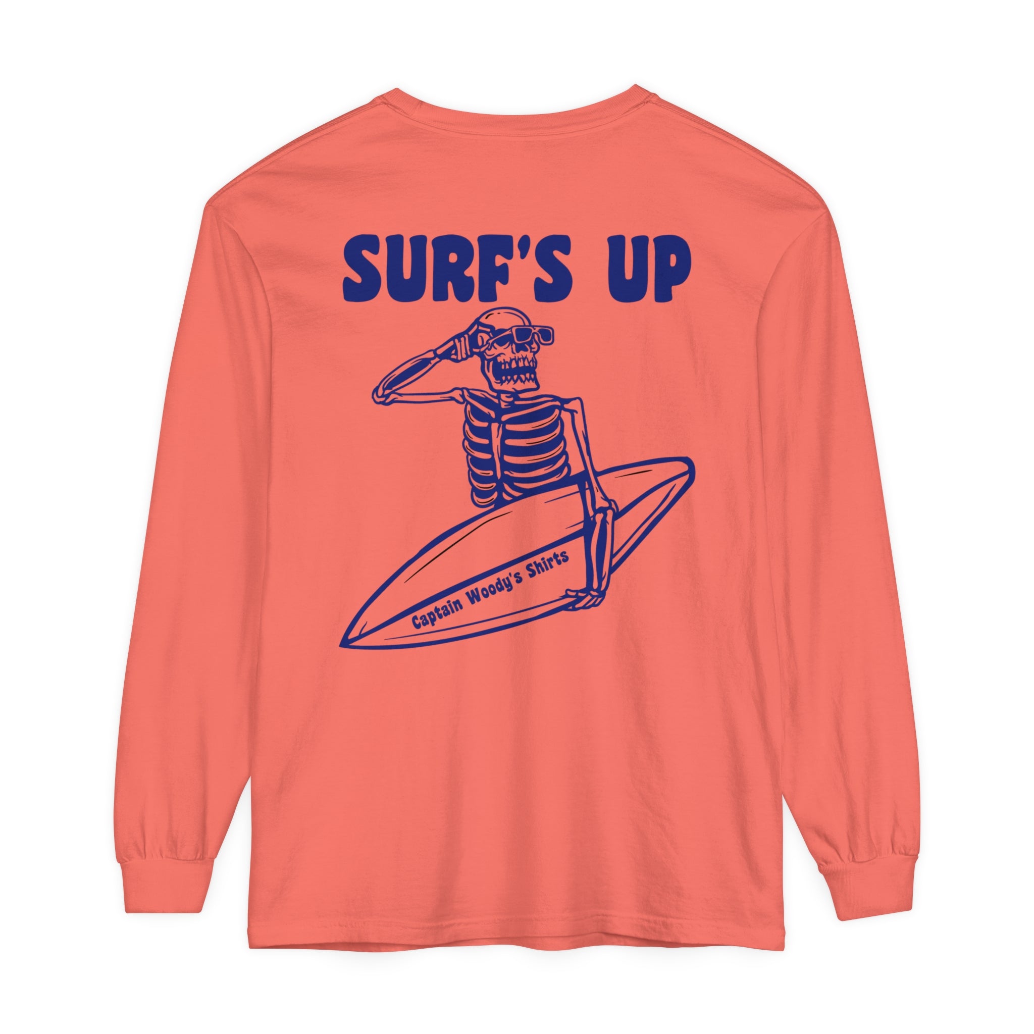 SURF'S UP Comfort Colors Unisex Long Sleeve T-Shirt - Captain Woody's Shirts & Beach Club