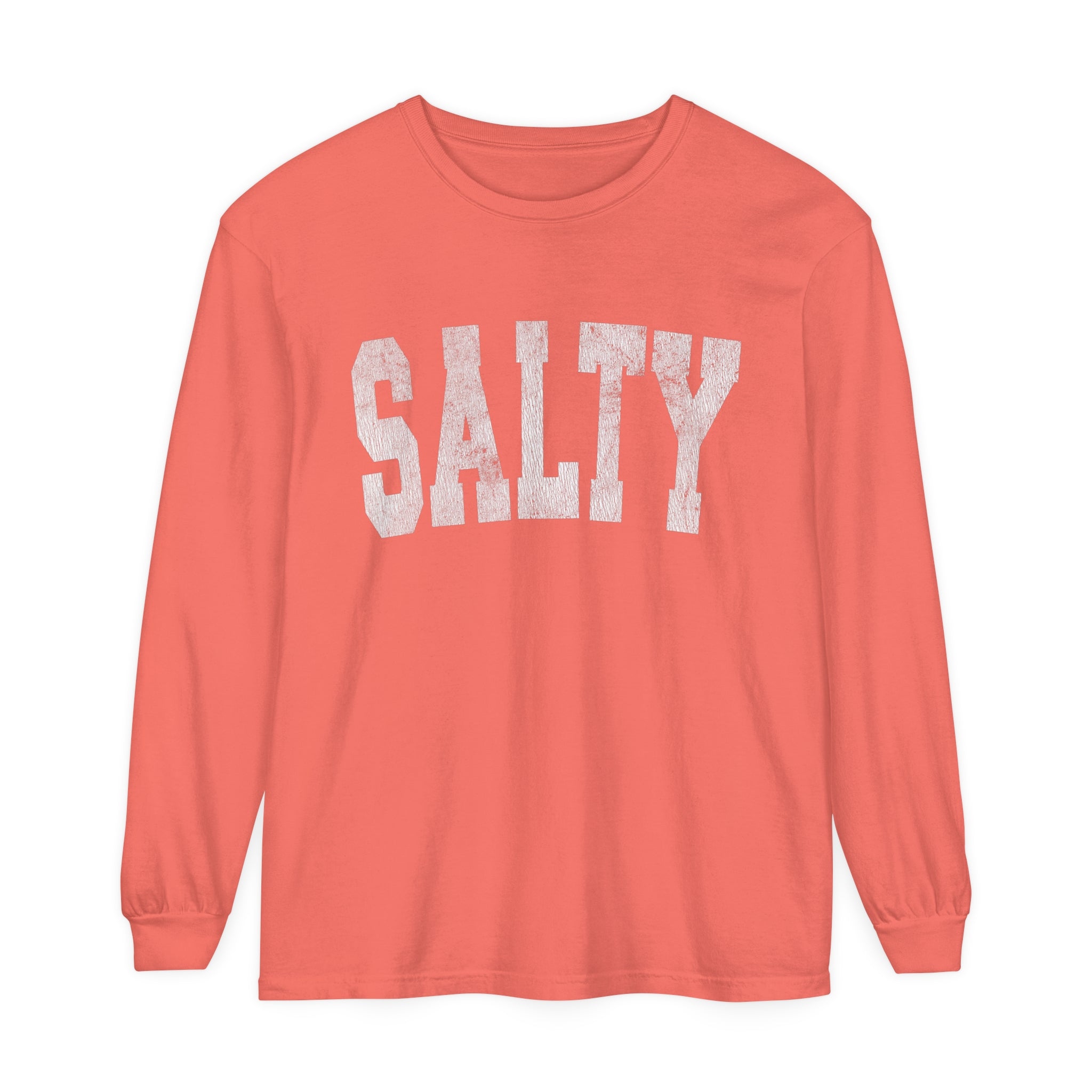 SALTY Super comfortable premium unisex long sleeve Tee, by Comfort Colors - Captain Woody's Shirts & Beach Club