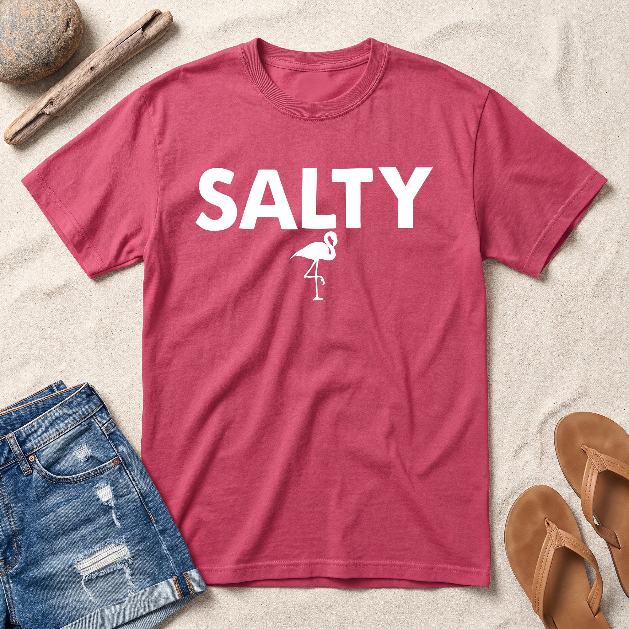 Salty Flamingo Tee | Comfort Colors 1717 Unisex