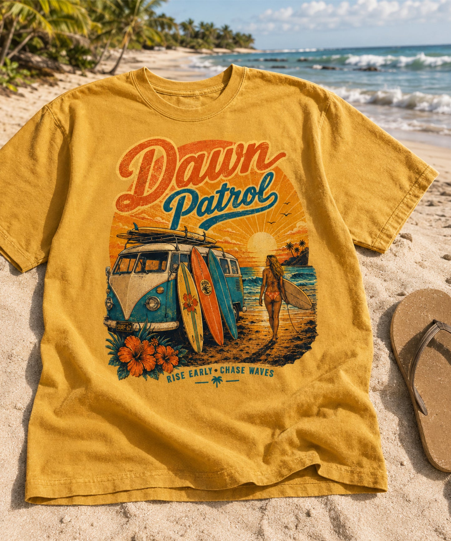Dawn Patrol Retro Surf Tee | Comfort Colors 1717