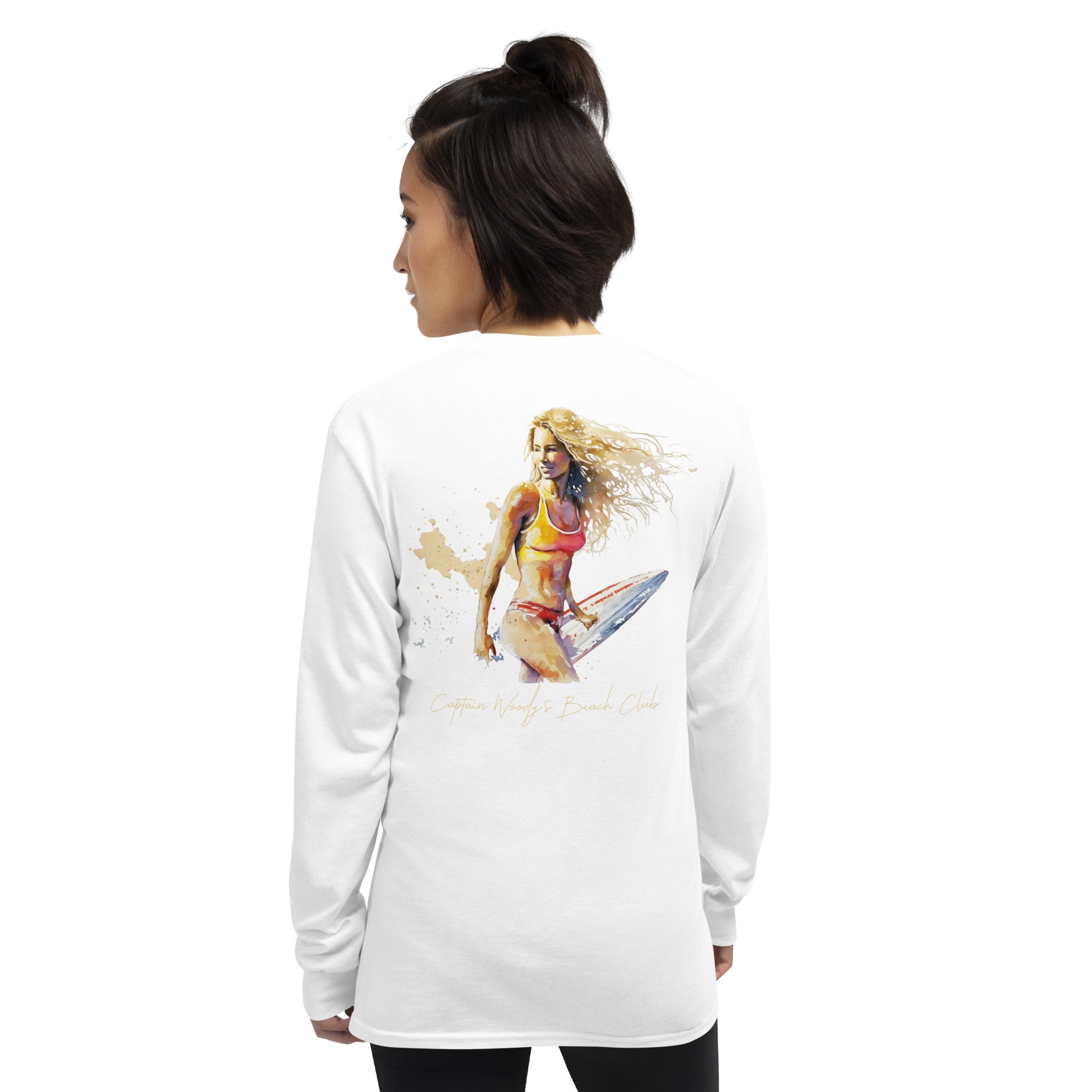 Surfer Girl Long Sleeve Back Print