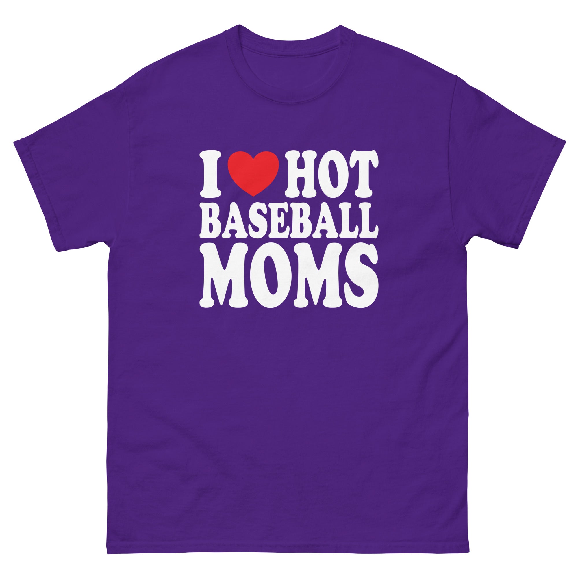 I Heart Hot Baseball Moms - Captain Woody's Shirts & Beach Club