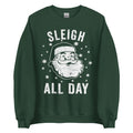 Santa Claus Sleigh All Day Sweatshirt, Cozy Christmas Pullover for Holiday Wear, Perfect Gift for Winter Festivities Unisex Sweatshirt - Captain Woody's Shirts & Beach Club
