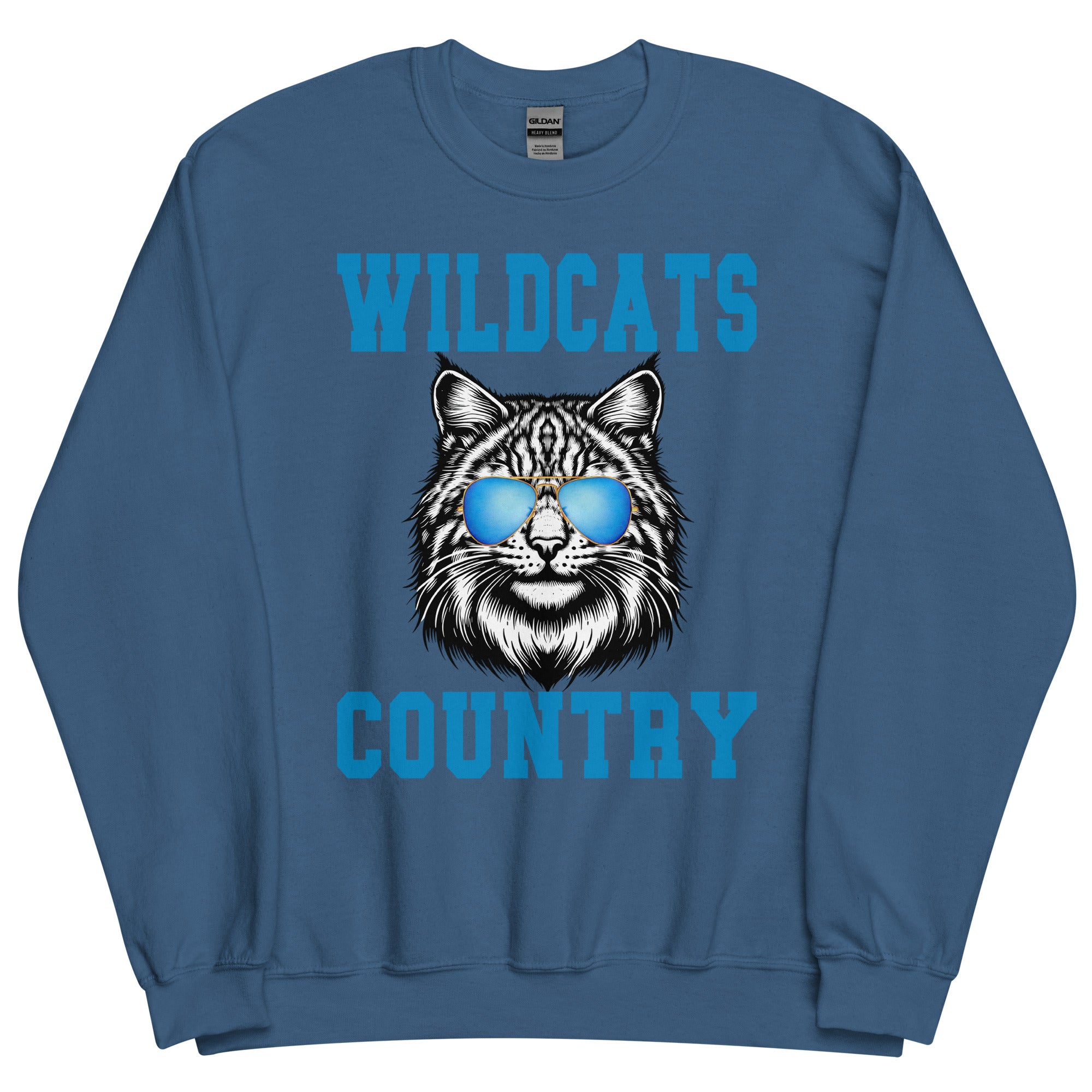 WIldcats Country Sports Mascot Unisex Sweatshirt - Captain Woody's Shirts & Beach Club