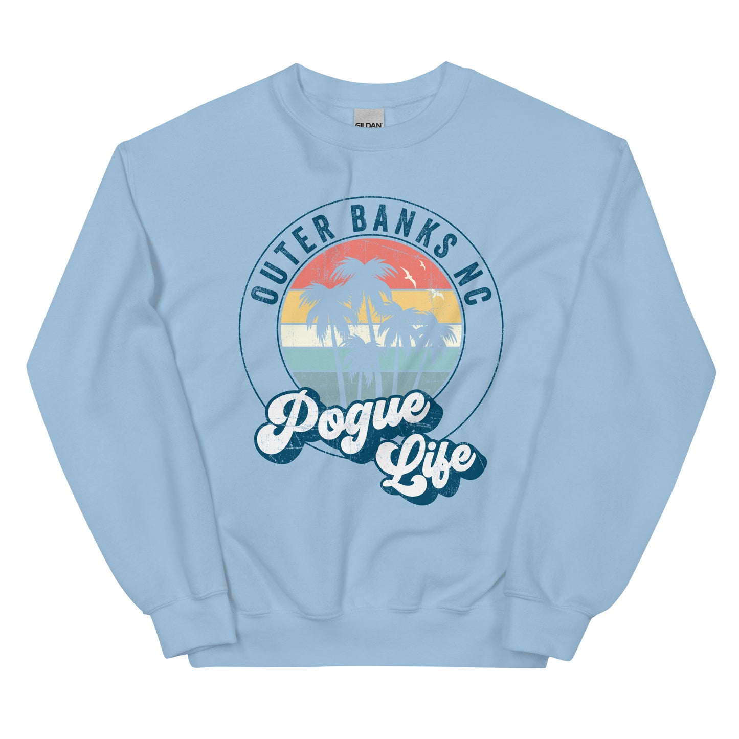 Outer Banks Pogue Life Sweatshirt, Cozy Oversized Beachwear for Your Vacation Style, Perfect Gift for Outer Banks NC Beach Lovers