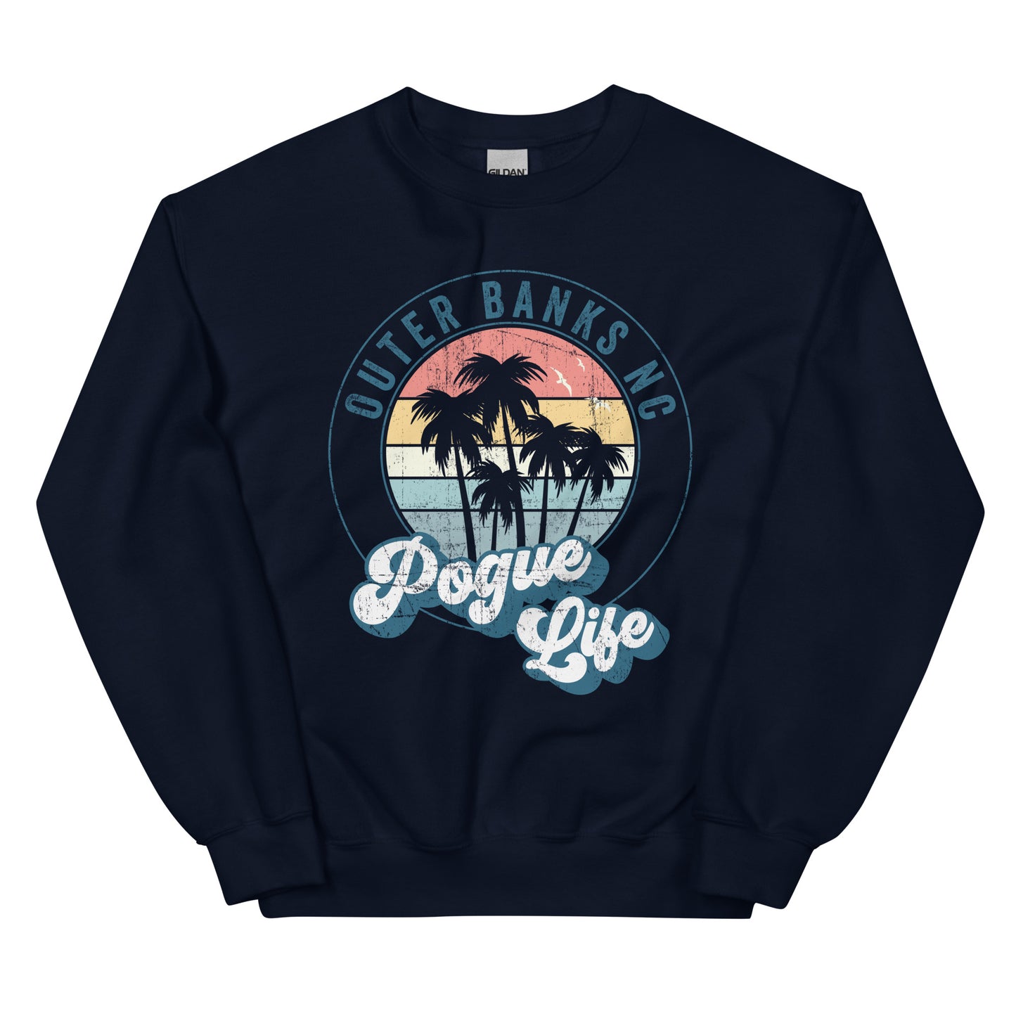 Outer Banks Pogue Life Sweatshirt, Cozy Oversized Beachwear for Your Vacation Style, Perfect Gift for Outer Banks NC Beach Lovers