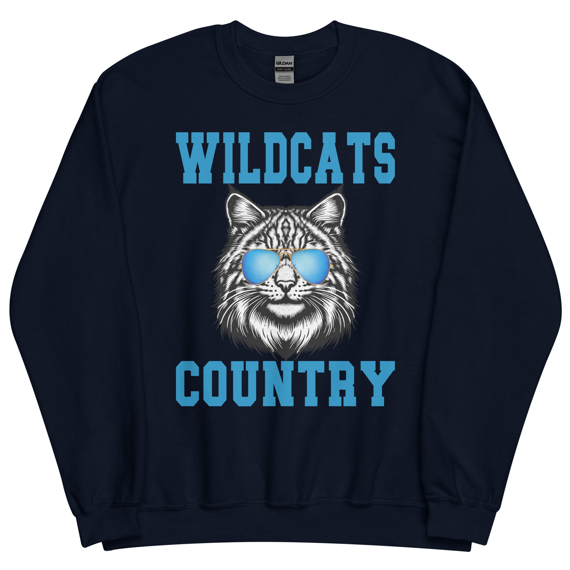 WIldcats Country Sports Mascot Unisex Sweatshirt - Captain Woody's Shirts & Beach Club